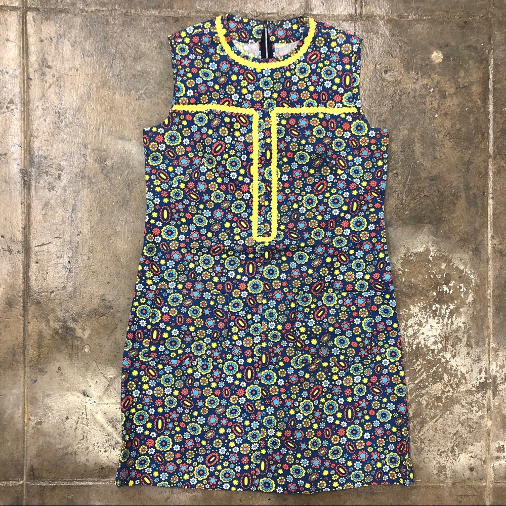Vintage 60s floral mod mini dress